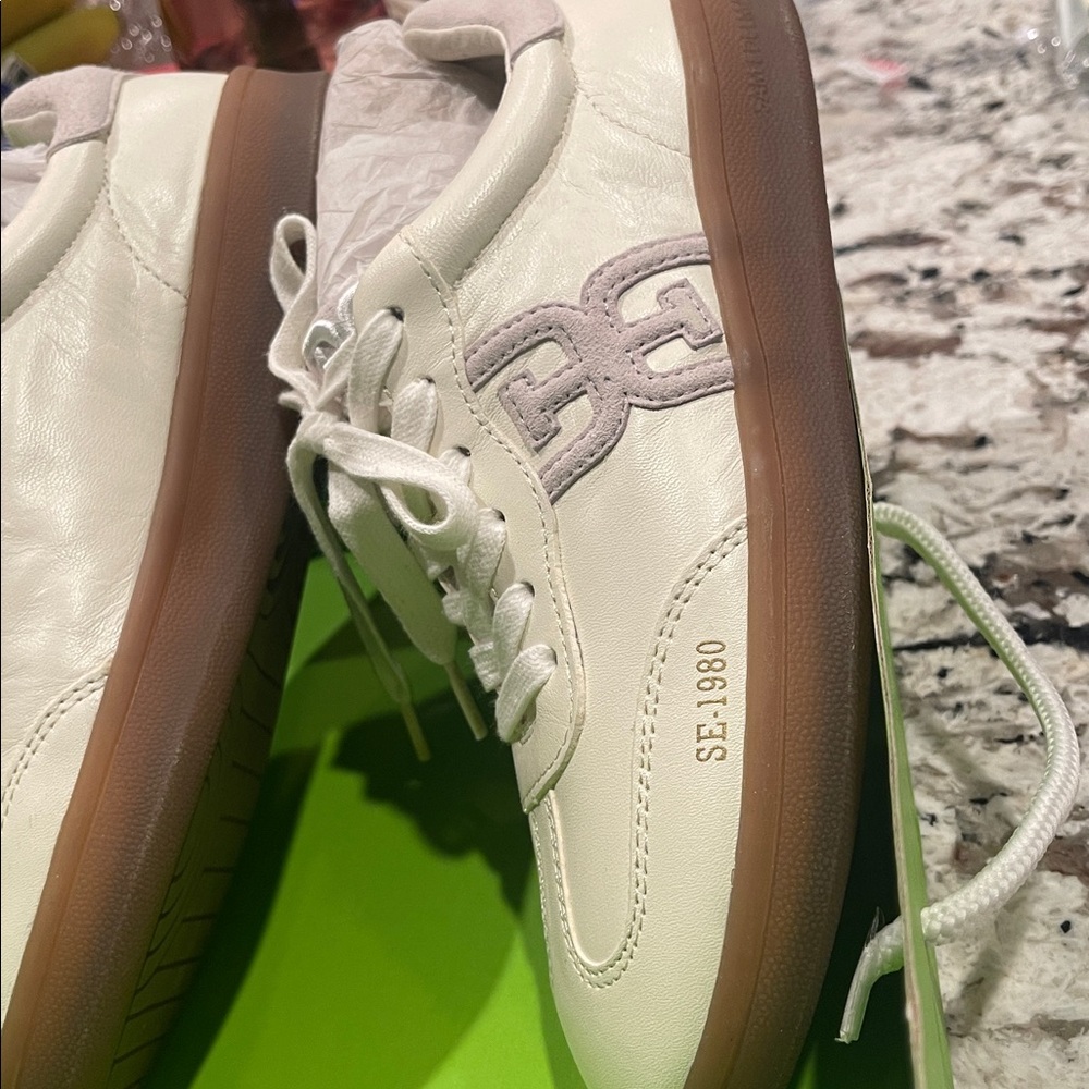 Sam Edelman Tenny white leather sneakers sz 6 M - Picture 6 of 9